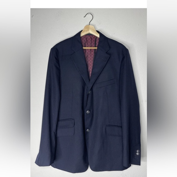 Corneliani ID 3 Button Blazer Jacket. 54 R